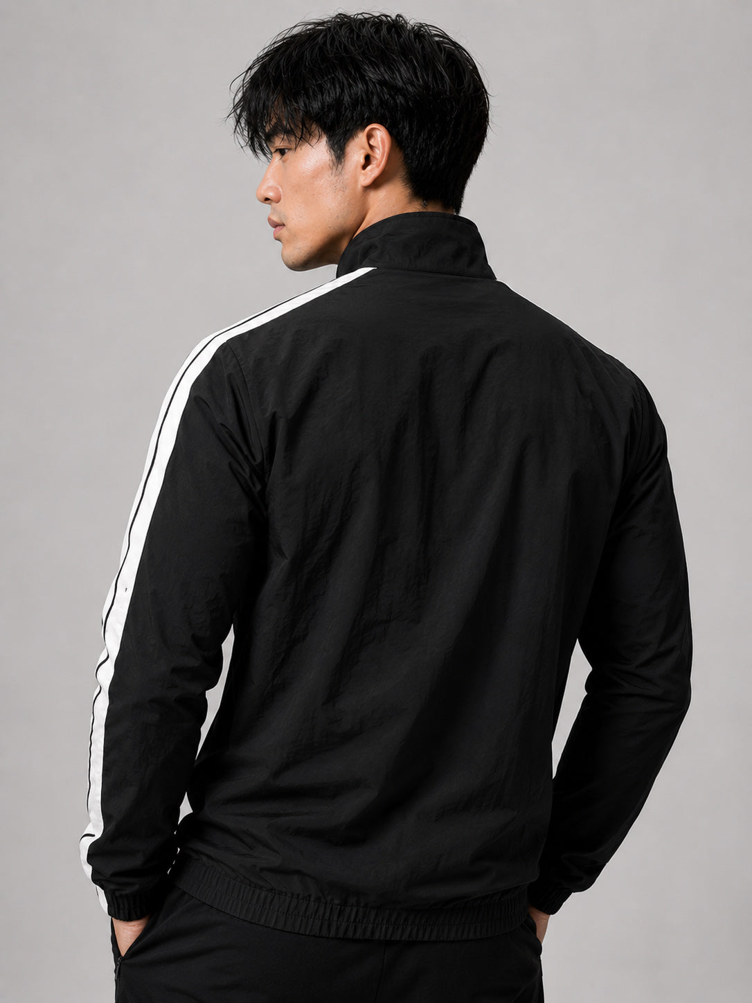 MontGuru ShadowFlex Mesh-Lined Track Jacket UV Protect  – Black