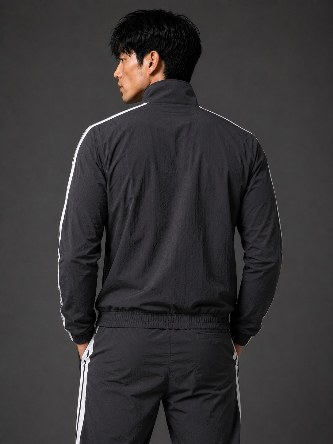 MontGuru ShadowFlex Mesh-Lined Track Jacket UV Protect  – Dark grey