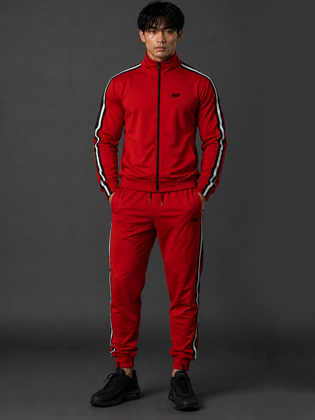 MontGuru AeroFlex AirLite Track Jacket – red